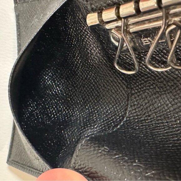 BVLGARI black leather key case - Picture 4 of 7